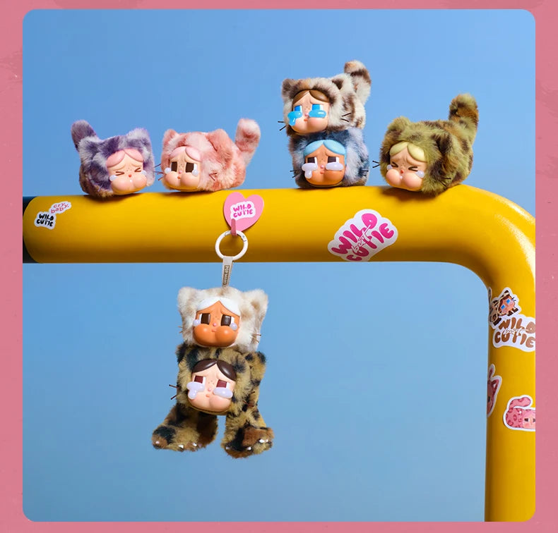 Genuine Crybaby Wild But Cutie Leopard Cat Blind Box — Vinyl Plush Pendant for Kids