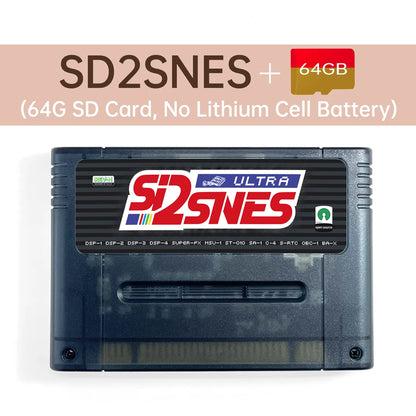 SD2SNES Rev.H Flash Cartridge - Multi Region SNES/SFC Game Adapter with FXPAK MSU Enhancement Support