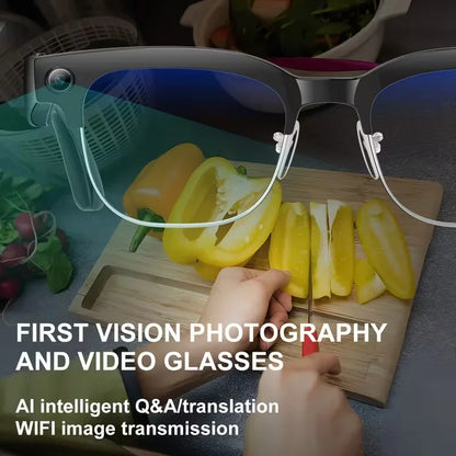2026 AI Smart Glasses with 120+ Language Translation – 800W Camera, 8K Video, Music & Call Functions, Color-Changing Business Glasses for Men