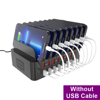 150W Universal Multi USB Fast Charger – 16-Port 3.5A Max Charging Station Stand for iPad, iPhone 14/13, Samsung S22, Xiaomi Tablet