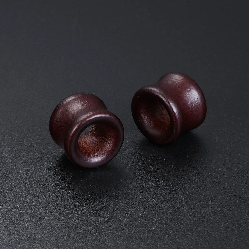 8–25mm Black Wood Ear Plugs – Body Jewelry Gauges, Tunnels & Stretchers for Piercing
