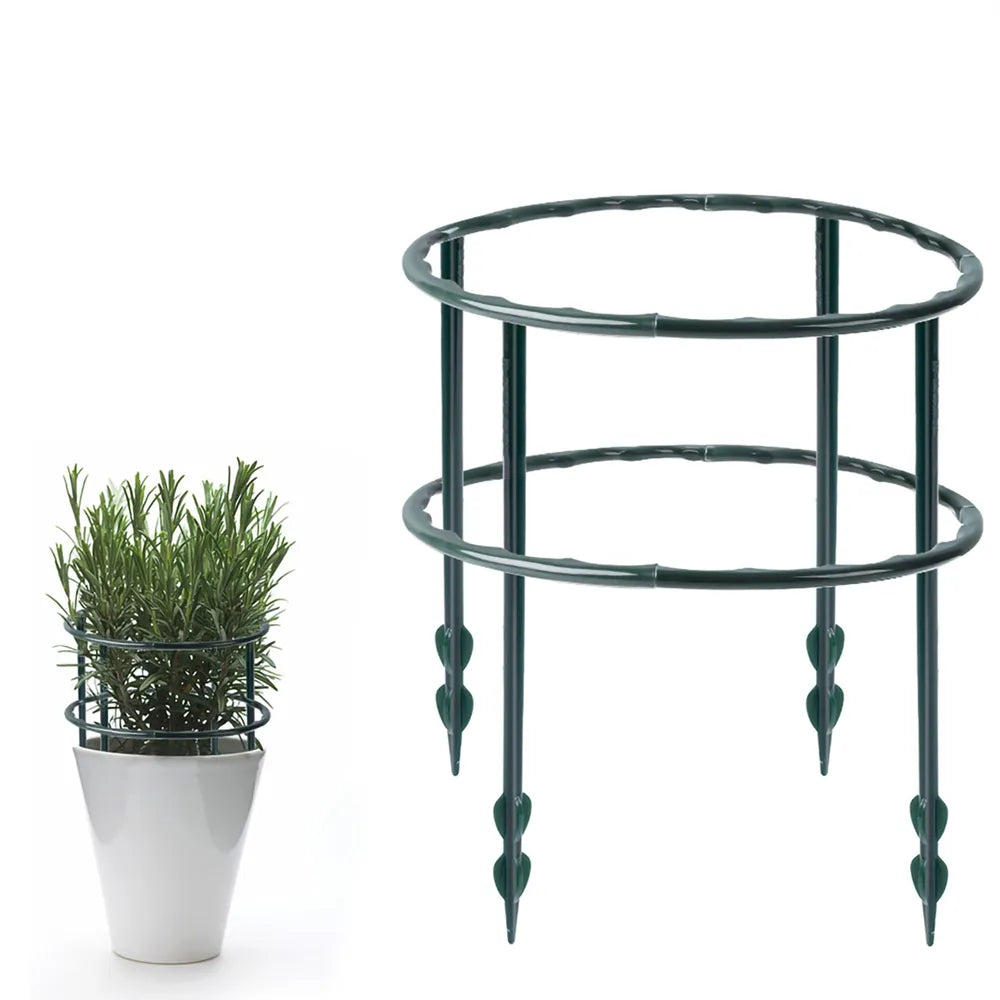 Enhance Your Indoor Garden with 2/4PCS Plastic Plant Support Pile Frames - Greenhouse Arrangement & Vine Climbing Bracket
