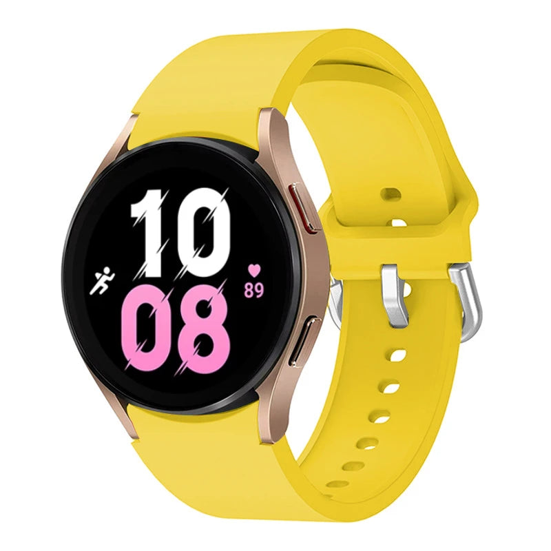Silicone Replacement Strap for Samsung Galaxy Watch – Sport Bands for Watch 4, 5, 6, 7 (40-47mm)