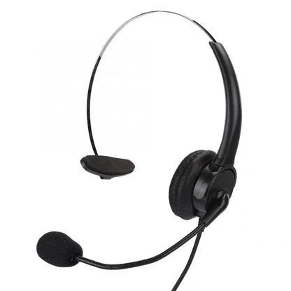 Monaural Landline Headset – Wired Telephone Headphone with Microphone for Home Use