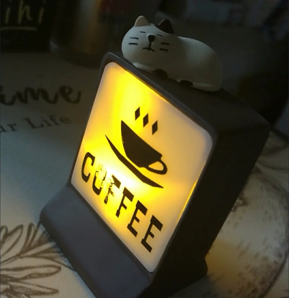 Coffee Shop Magnetic Fridge Stickers – Creative Convenience Store Light Signs, Luminous 711 Light Box Home Decor