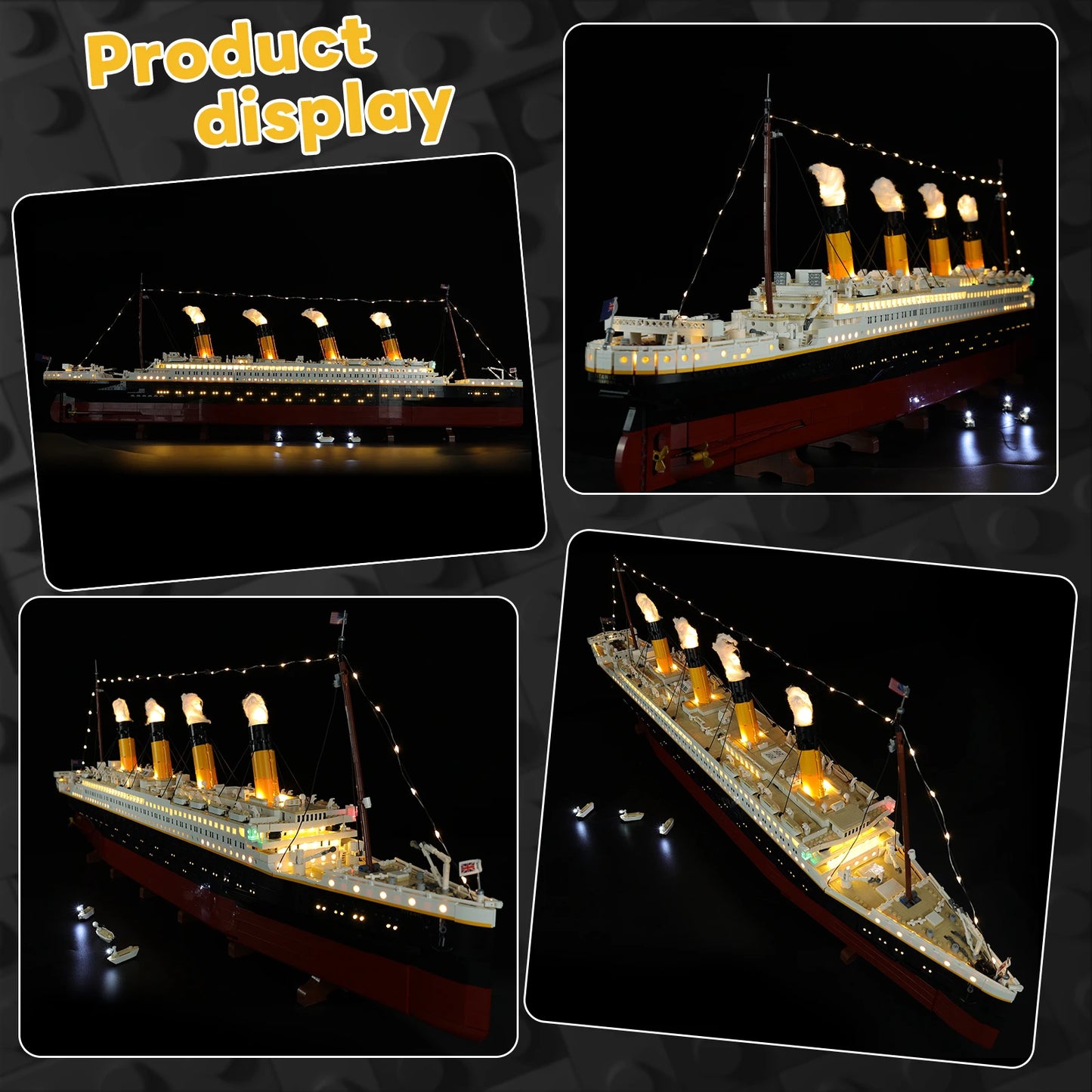 LEGO Titanic 10294 LED Light Kit - LED Lighting Set for Titanic Building Blocks Display Model