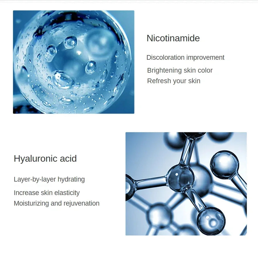 500ml Hyaluronic Acid Facial Essence – Moisturizing, Whitening, Pore Minimizing, Anti-Aging & Anti-Wrinkle Serum with VC & Niacinamide