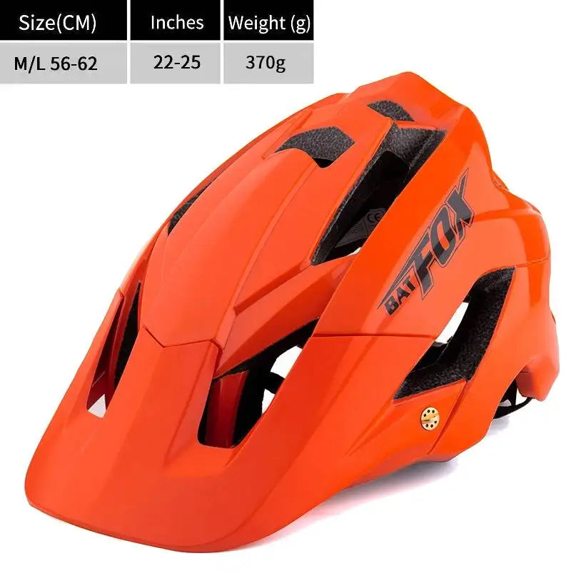BATFOX Ultralight Bike Helmet – Molded Mountain & Road Helmet for Men, DH AM Cycling Equipment, Casco Ciclismo Bicicleta
