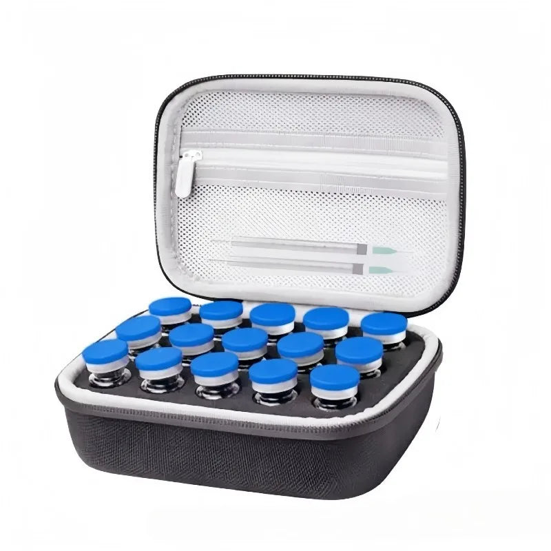 10ml Insulin Vial Storage Case – Waterproof EVA Large Capacity Organizer for Diabetics, Protective Travel Insulin Bottle Holder