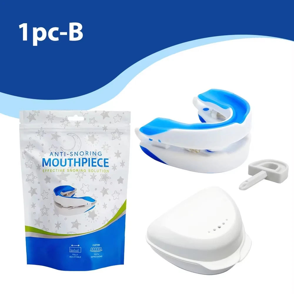 Silicone Anti-Snore Mouthpiece – Mouth Guard for Snoring, Bruxism, Sleep Apnea, and Teeth Protection