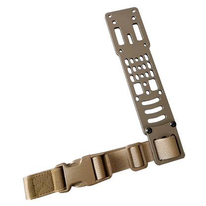 Adjustable Drop Leg Holster Adapter - Metal Modular Tactical Mount Platform for QLS Airsoft Gear