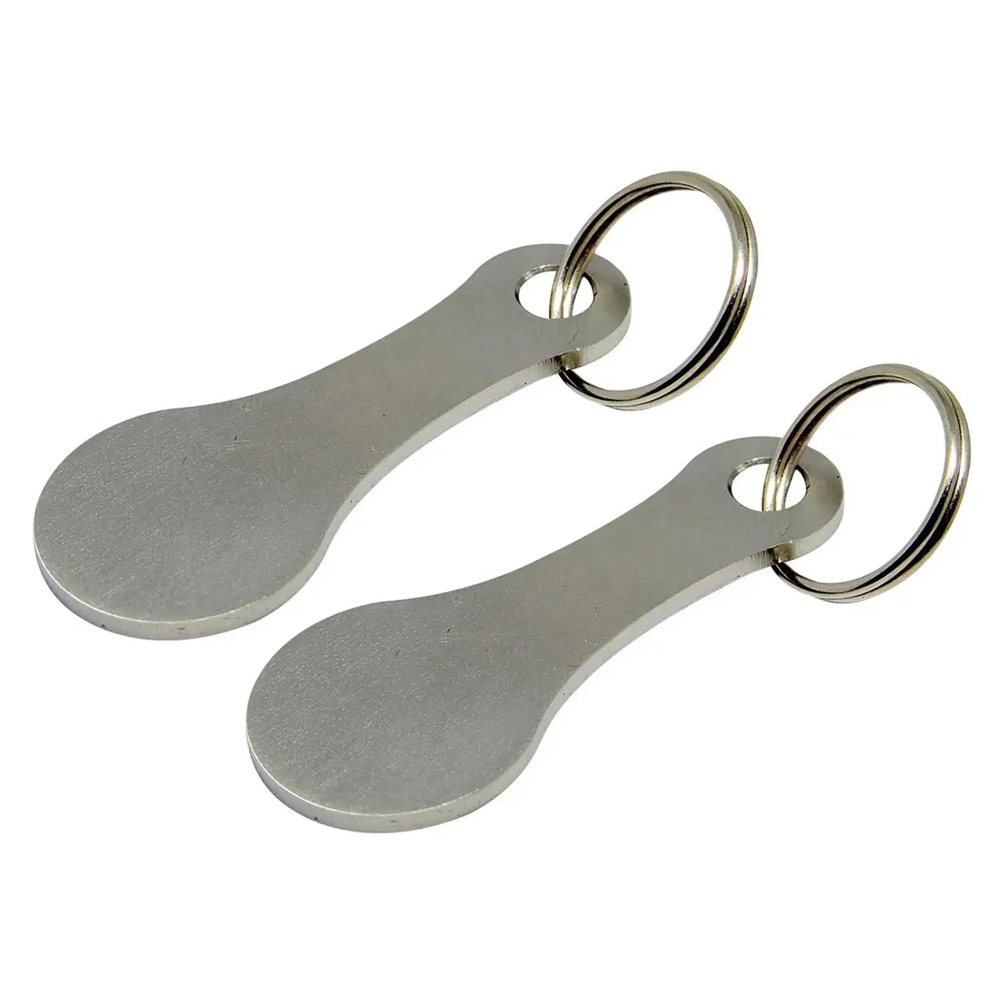 Shopping Cart Token Keychain – Portable Stainless Steel Key Ring for Daily Use Accessories