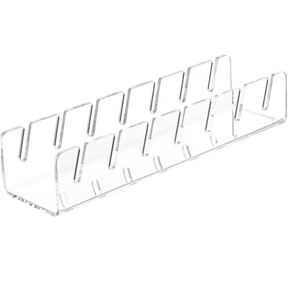 Stackable Acrylic Baseball Cap Rack — Rectangular Hat Organizer Stand for Display and Storage