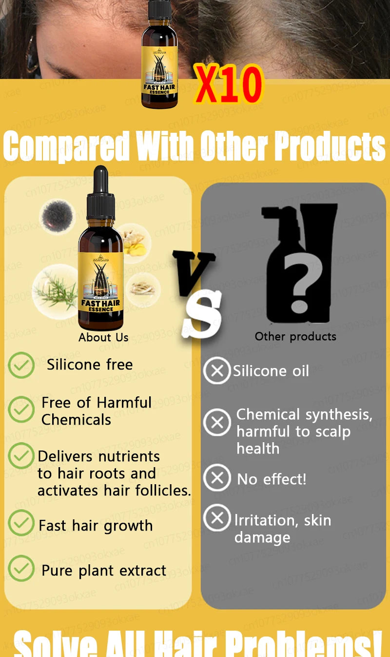 Rapid Hair Growth Serum – Beard, Chest & Body Hair Enhancer for Fuller, Thicker Growth