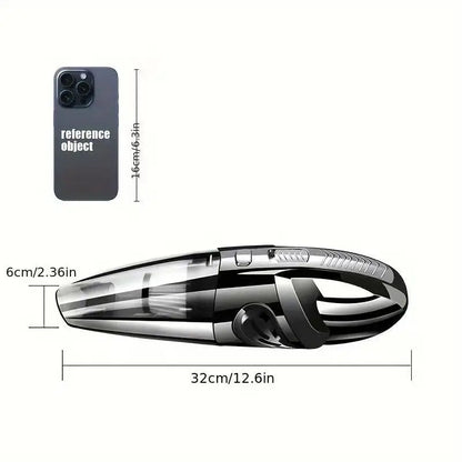 Portable Wireless Handheld Vacuum Cleaner – Powerful Suction, Rechargeable Quick-Charge for Car, Home & Pet Hair