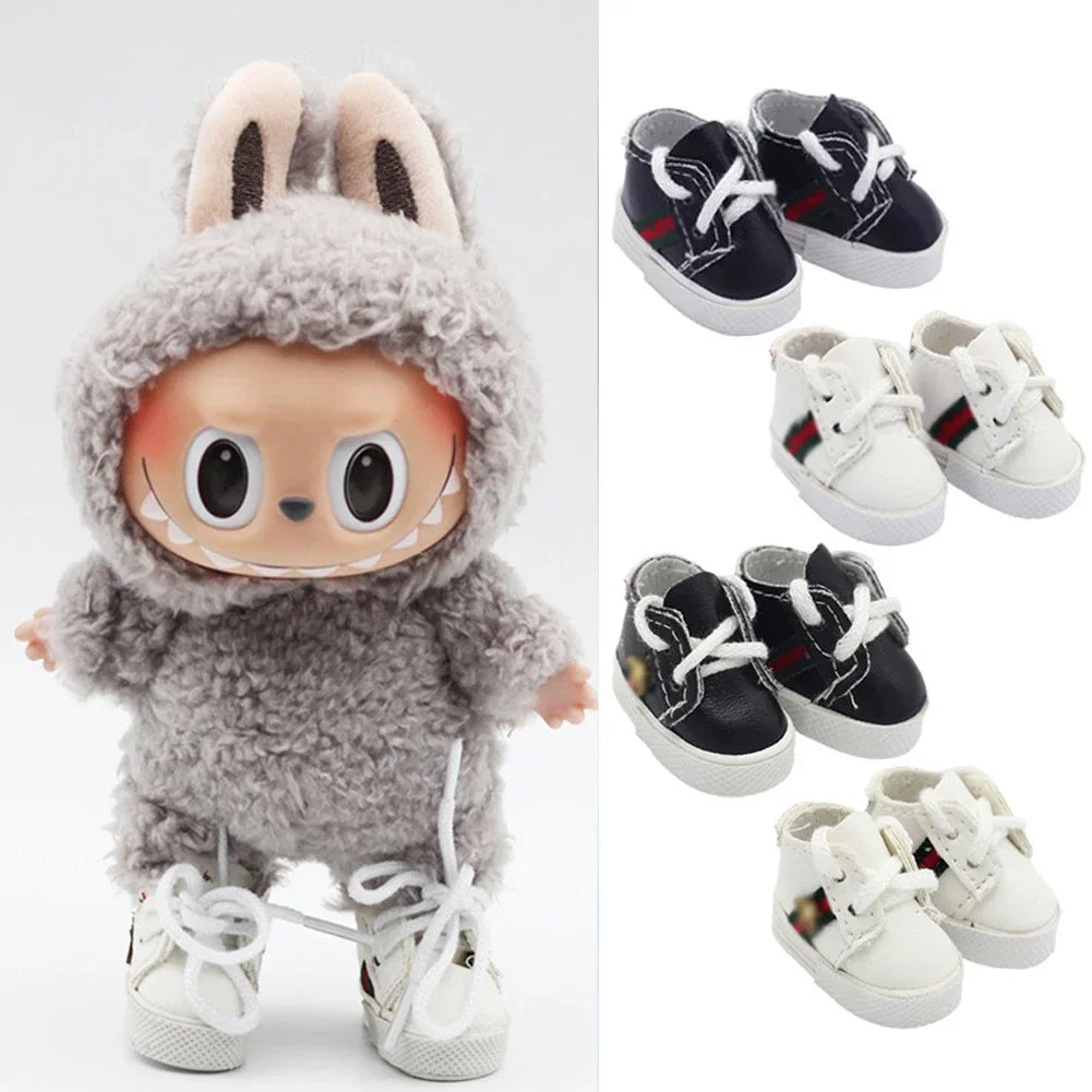 Labubu Doll Sports Shoes 4x1.8cm – Multiple Styles DIY Leather Replacement Shoes & Accessories
