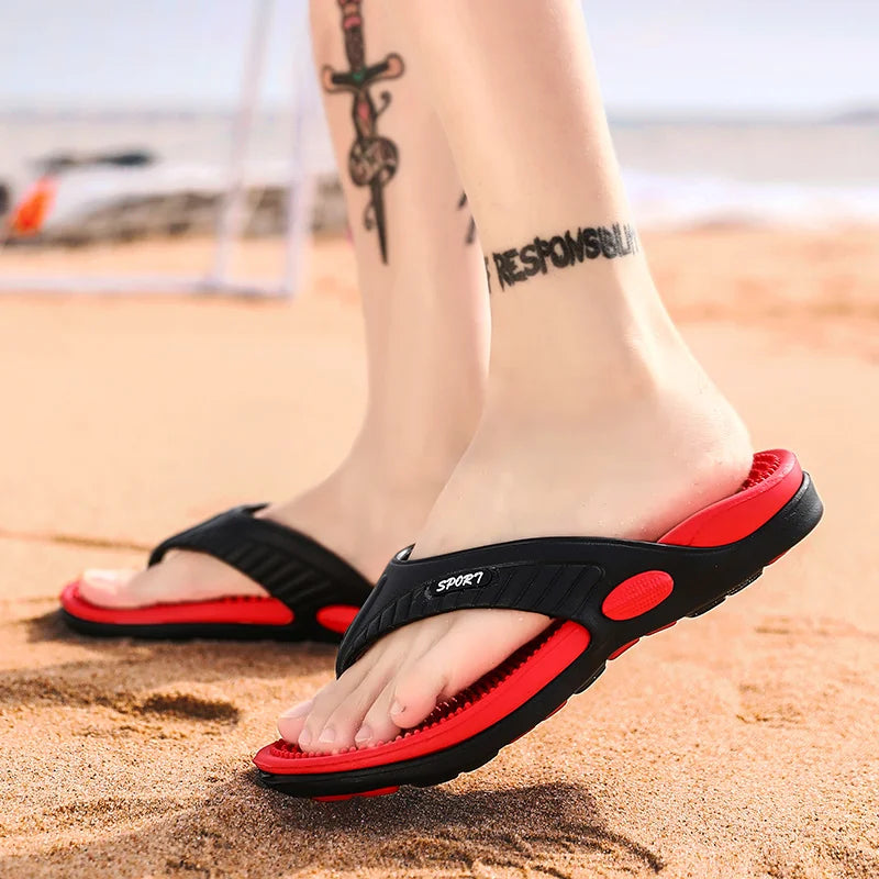 New Summer Fashion Men’s Light Slippers – Casual, Breathable Indoor & Outdoor Footwea