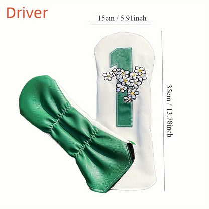 Golf Club Head Covers – 1pc/4pcs for Driver, Fairway Wood, Hybrid & Iron, Golf Accessories Supplies