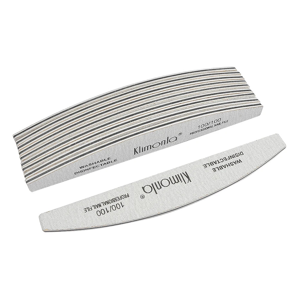 5/10PCS Professional Nail File Set - 100/180 Grit EVA Thickened Sandpaper Manicure Tools for Salon & Home Use
