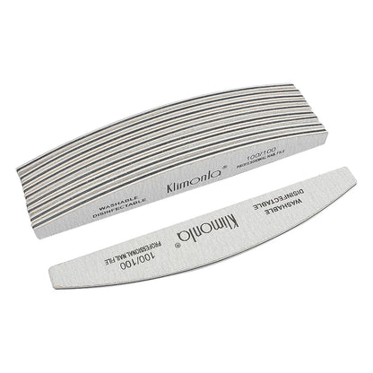 5/10PCS Professional Nail File Set - 100/180 Grit EVA Thickened Sandpaper Manicure Tools for Salon & Home Use