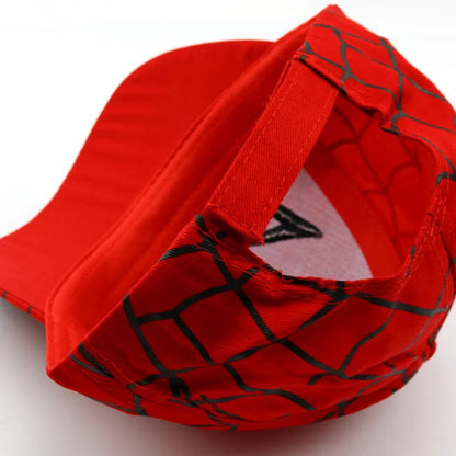 Disney Spiderman Baseball Cap - Cartoon Cotton Sun Hat for Boys and Girls, Breathable Summer Hip Hop Style