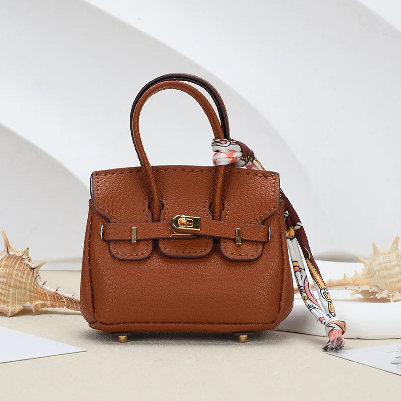 Mini Bag Keychain Pendant — Small Earphone Case & Accessory for H Family, Decorative Gift