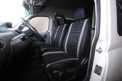 Universal 3D Stripe Car Seat Covers - 2+1 Front Seat Covers for Vans & Trucks
