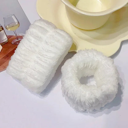Microfiber Wrist Washband – Absorbent Wrist Sweatband Scrunchies for Women, Face Wash Towel Band, Headband Accessory