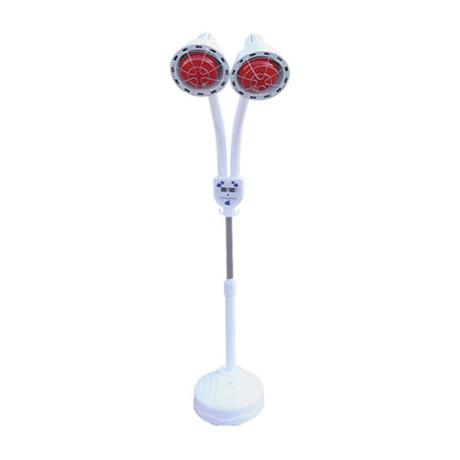 Beauty Timer Health Care Lamp – 2 Head Floor Stand Infrared Heat Therapy Lamp for Physical & Medical Treatment