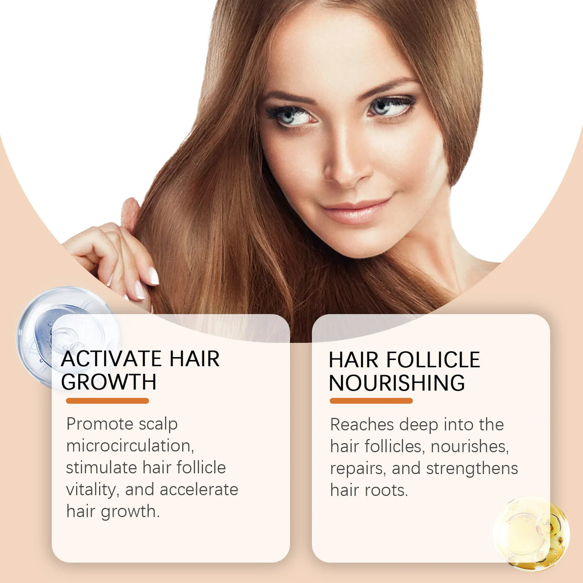 Hair Growth Serum Ampoules - Nourishing Scalp Treatment for Hair and Follicle Care