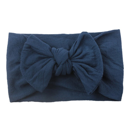 Baby Girls Rabbit Ear Bow Headband – Soft Knot Hairband for Newborns, Infants & Toddlers Photo Props