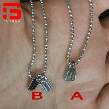 1/6 Scale Cross & Dog Tag Necklace – Soldier Accessory for 12-inch Action Figures