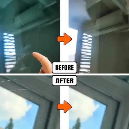 Car Glass Polishing Compound - Windshield Scratch Repair & Mirror Restoration Paste for Glass Brightening