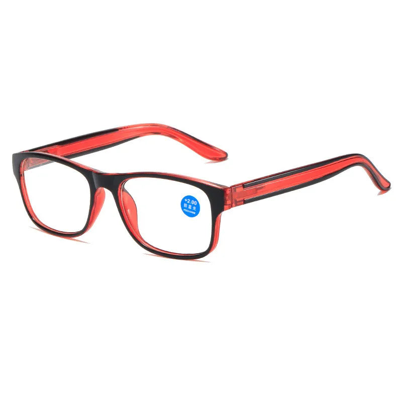 Fashion Reading Glasses for Men & Women – Plastic Presbyopia Eyewear with Anti-Blue Light & UV400 Protection