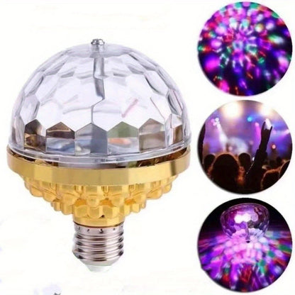 E27 RGB Rotating LED Stage Light - Magic Projector Lamp for Disco, KTV, Parties, Weddings & Holidays