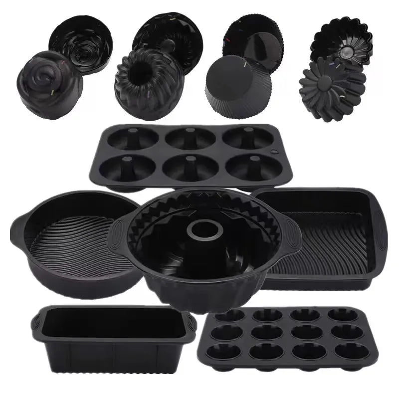 30 Piece Silicone Baking Set - Nonstick Muffin, Cupcake, and Toast Molds for Versatile Baking