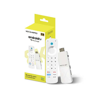 MX10 K9 PRO TV Stick – Android 13, 8K/4K Support, WiFi 6, Allwinner H618 Quad-Core, Voice Remote Smart TV Box