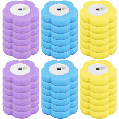 Disposable Toilet Brush Kit - Long Handle Bathroom Cleaner with Replacement Heads & Auto Lid Opening