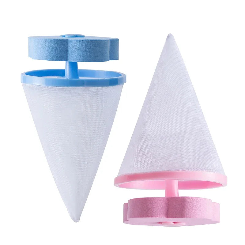 Plum Blossom Washing Machine Lint Filter – Reusable Hair & Pet Fur Catcher Mesh for Laundry Cleaning