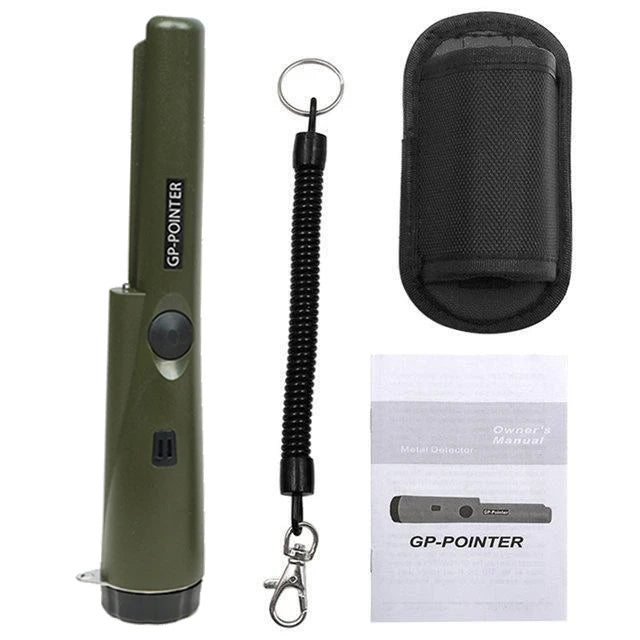Handheld Metal Detector Pinpointer - Waterproof 360° Scan Treasure Hunting Probe with Anti-Scratch Design
