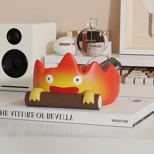 Casifa Resin Fireperson Tray – Creative Anime Key Holder & Decor for Indoor/Outdoor, Christmas & Halloween Gift