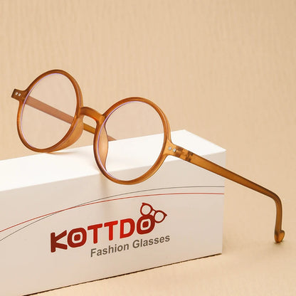 Fashion Round Reading Glasses for Women & Men – Vintage Stylish Frame for Hyperopia & Presbyopia, Diopter +1.0 to +4.0