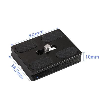 Metal Quick Release Plate – 1/4”-20 Camera Screw Mount Adapter for DSLR Tripod & Ball Head Standard Camera Mounting Plate