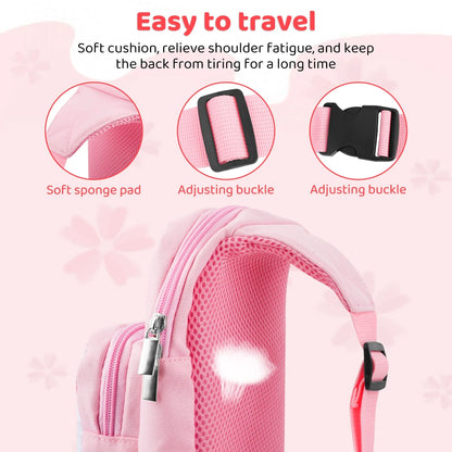 Nintendo Switch Travel Bag Set: Carrying Case for Switch, OLED & Lite - Portable Shoulder Bag and Crossbody Backpack Cherry