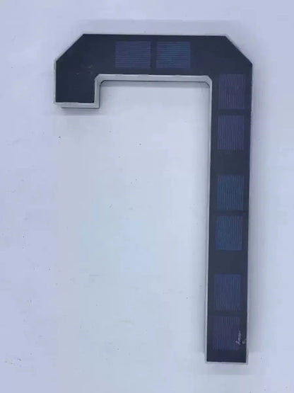 23cm Solar LED Address Sign - Smart Sensing House Number Light, Wireless Outdoor Door & Building Display