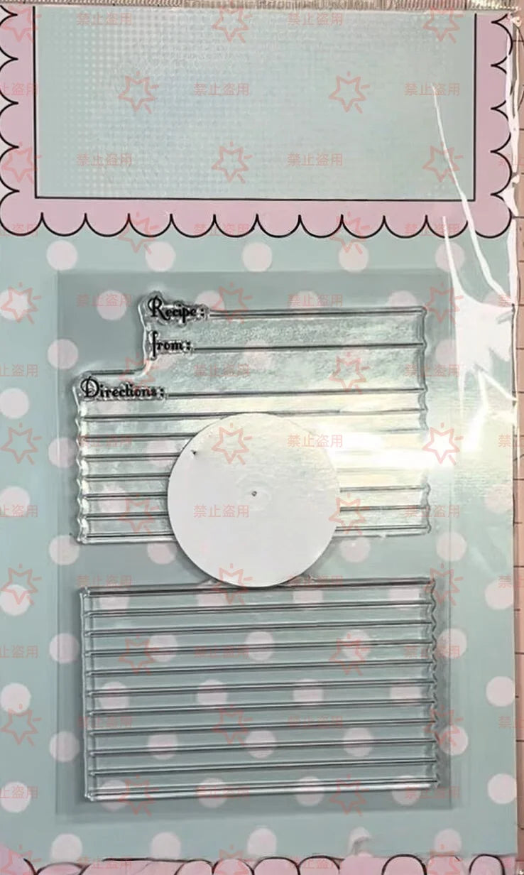 Alarm Clock Clear Stamps & Metal Cutting Dies Set – DIY Scrapbook Embossing Tools for Card Making, Paper Craft & Album Decoration (April 2026 New)