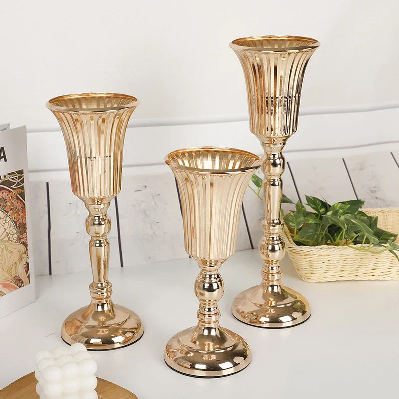 Retro Wrought Iron Flower Pots — Wedding, Dried Flower & Home Decoration Vases for Hotel & Event