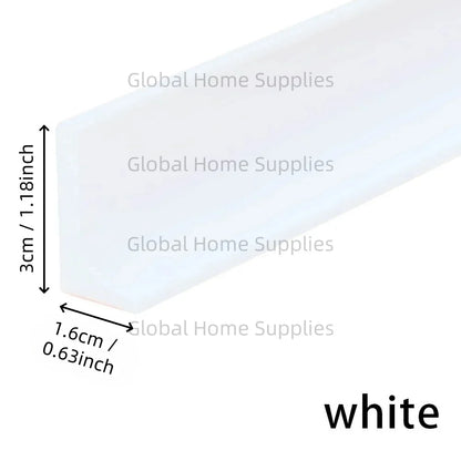 Shower Threshold Water Guard - Bathroom Glass Door Bottom Seal for Wet-Dry Separation and Waterproof Edge Protection