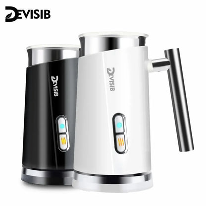 DEVISIB 3-in-1 Electric Milk Frother — 300ml Automatic Hot & Cold Foam Maker for Coffee, Latte, Cappuccino, Macchiato & Hot Chocolate