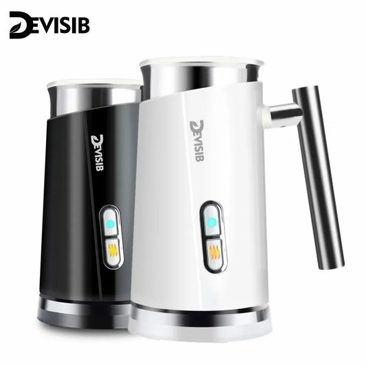 DEVISIB 3-in-1 Electric Milk Frother — 300ml Automatic Hot & Cold Foam Maker for Coffee, Latte, Cappuccino, Macchiato & Hot Chocolate